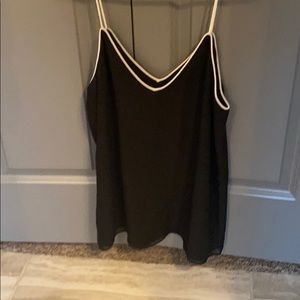 Simple black and white cami